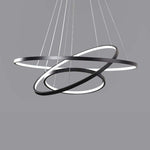 Aluna Pendant Light, Inner Ring Illuminated, White/Black/Gold - Lamp Outdoor
