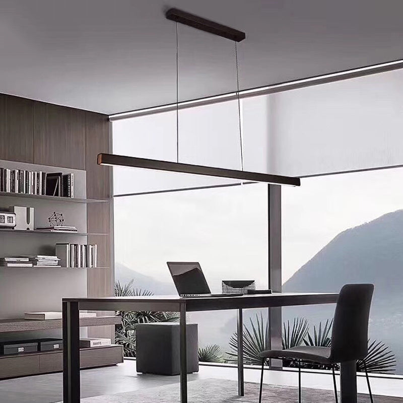 Orva Minimalist Classic Black & White Linear Pendant Light - Lamp Outdoor