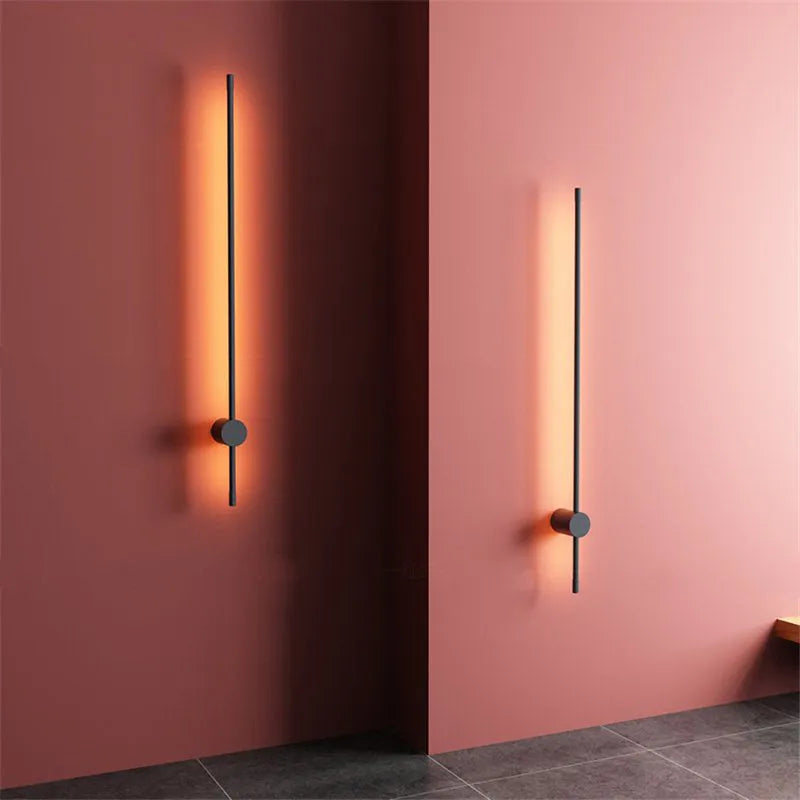 Eonix Minimalist Rotatable Linear Outdoor Wall Lamp, Black - Lamp Outdoor