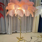 O'Moore Nordic Luxury Unique Ostrich Feather Floor Lamp/Table Lamp - Lamp Outdoor