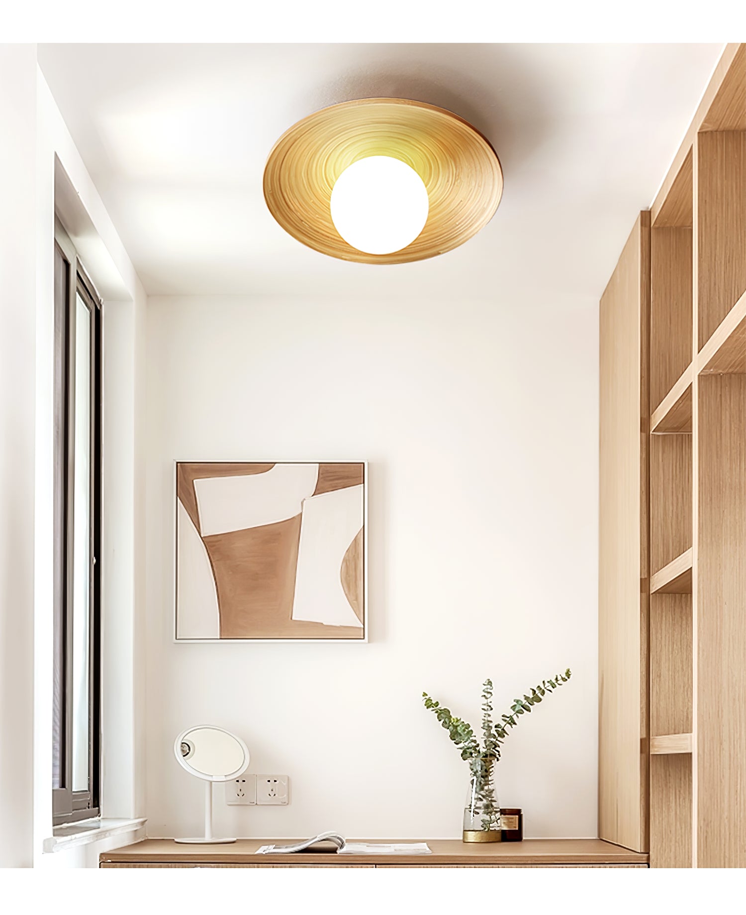 Soluna Wood Ceiling Light - Lamp Outdoor