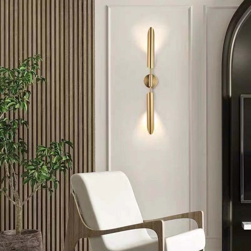 Phira Luxury Double-head Golden Scabbard Wall Lamp - Lamp Outdoor