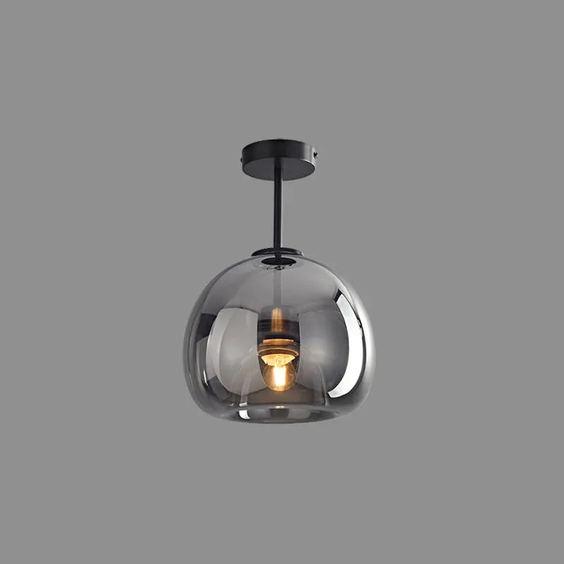 Rhea Glass Semi-Flush Mount Ceiling Light/Pendant Light - Lamp Outdoor