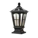 Retro Pavilion Shape Waterproof LED Solar Powered Fence Post Lights - Lamp Outdoor