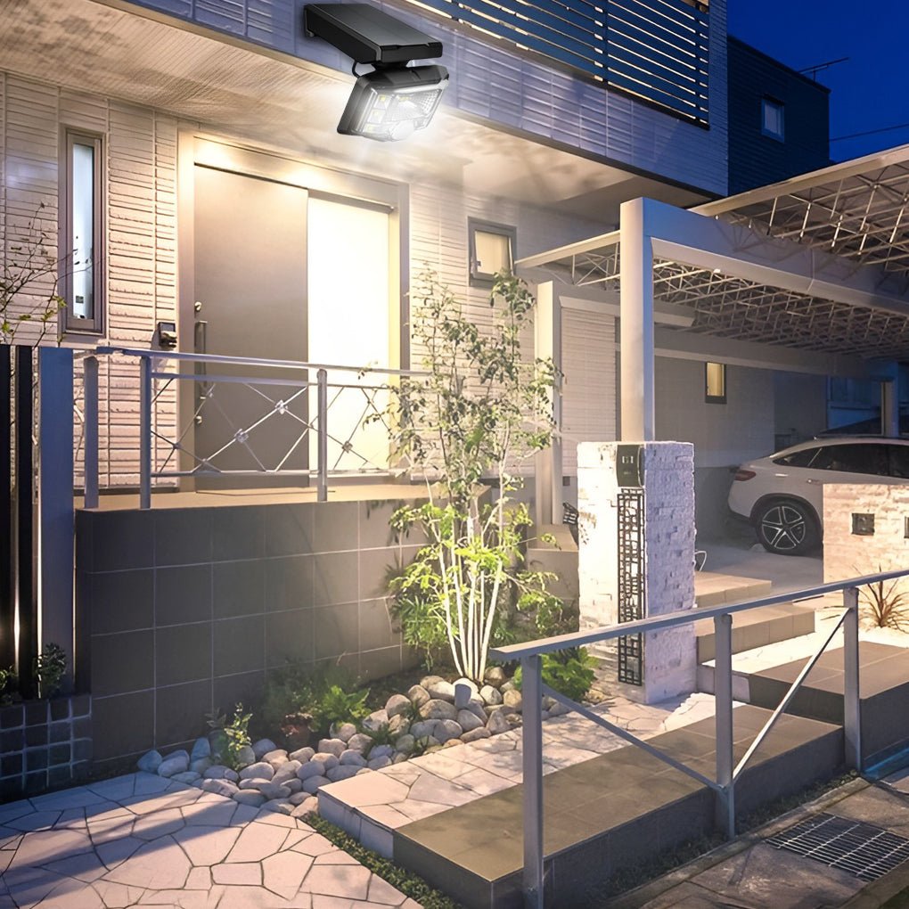 Adjustable Solar Outdoor Wall Lamp LED Spotlight Motion Sensor Wall Lights - Lamp Outdoor