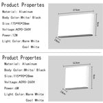 Bastro Modern Rectagulart Waterproof Outdoor Wall Lamp, Black/White - Lamp Outdoor