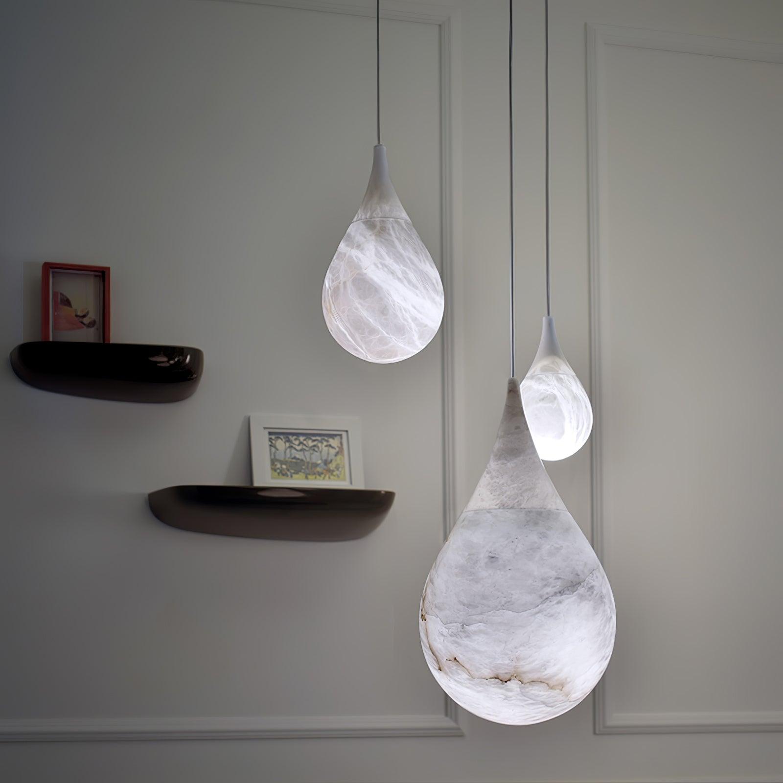 Marble Raindrop Pendant Light - Lamp Outdoor