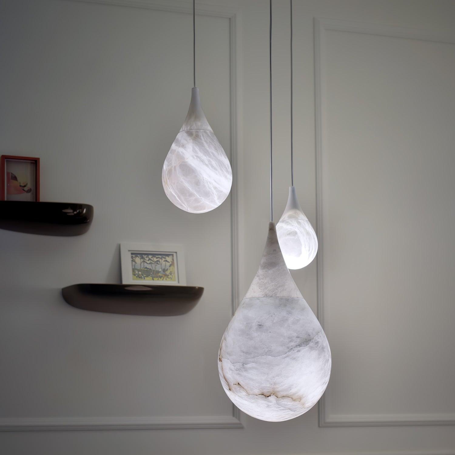 Marble Raindrop Pendant Light - Lamp Outdoor