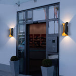 Curved LED Up and Down Lighting Waterproof Modern Outdoor Wall Lights - Lamp Outdoor