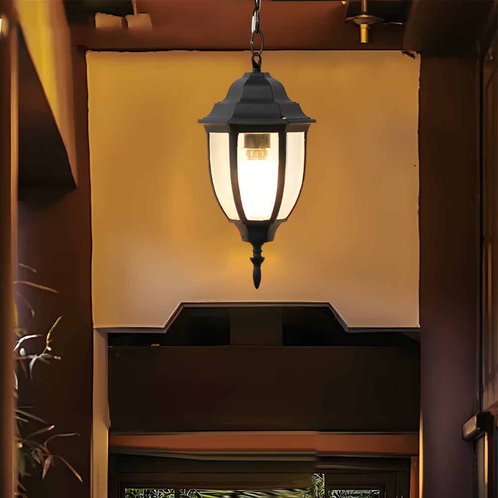 Antique Aluminum Waterproof Glass European Style Outdoor Chandeliers - Lamp Outdoor