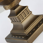 Antique Die-Cast Aluminum Waterproof Glass Shade Retro Fence Post Lights - Lamp Outdoor
