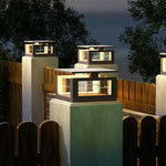 Stainless Steel LED Pillar Lights Waterproof with Acrylic Lampshade - Lamp Outdoor