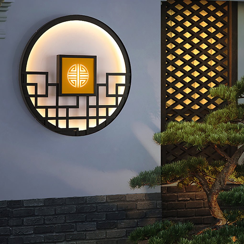 Asian Style Outdoor LED Landscape Decorative Lighting Wall Lamp for Villa Courtyard - Lamp Outdoor