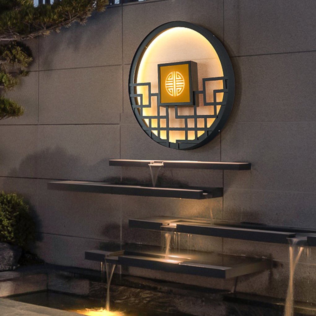 Asian Style Outdoor LED Landscape Decorative Lighting Wall Lamp for Villa Courtyard - Lamp Outdoor