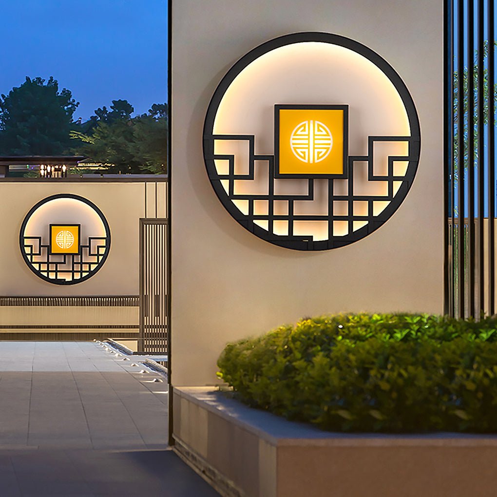Asian Style Outdoor LED Landscape Decorative Lighting Wall Lamp for Villa Courtyard - Lamp Outdoor