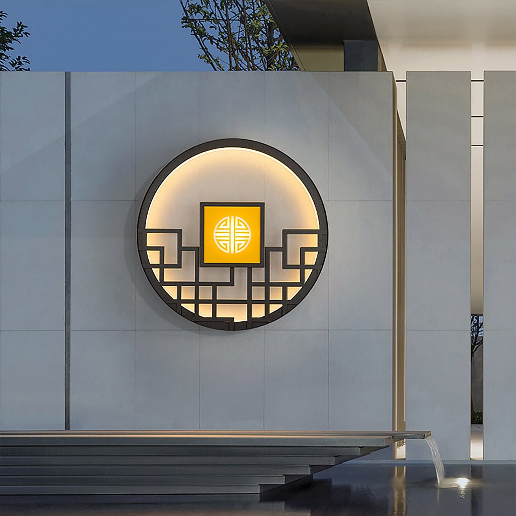 Asian Style Outdoor LED Landscape Decorative Lighting Wall Lamp for Villa Courtyard - Lamp Outdoor