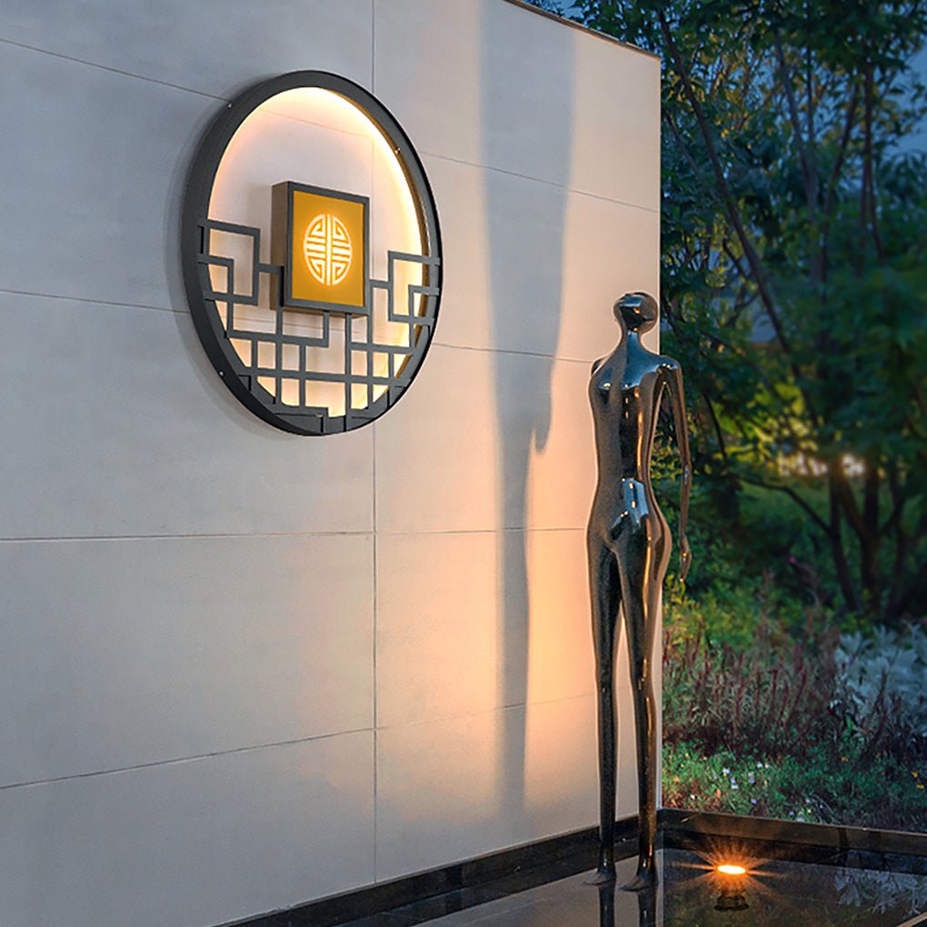 Asian Style Outdoor LED Landscape Decorative Lighting Wall Lamp for Villa Courtyard - Lamp Outdoor