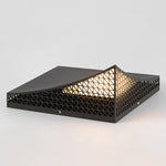 Industrial Solar Garden Light with Elegant Mesh Design - Lamp Outdoor