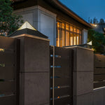 Industrial Solar Garden Light with Elegant Mesh Design - Lamp Outdoor