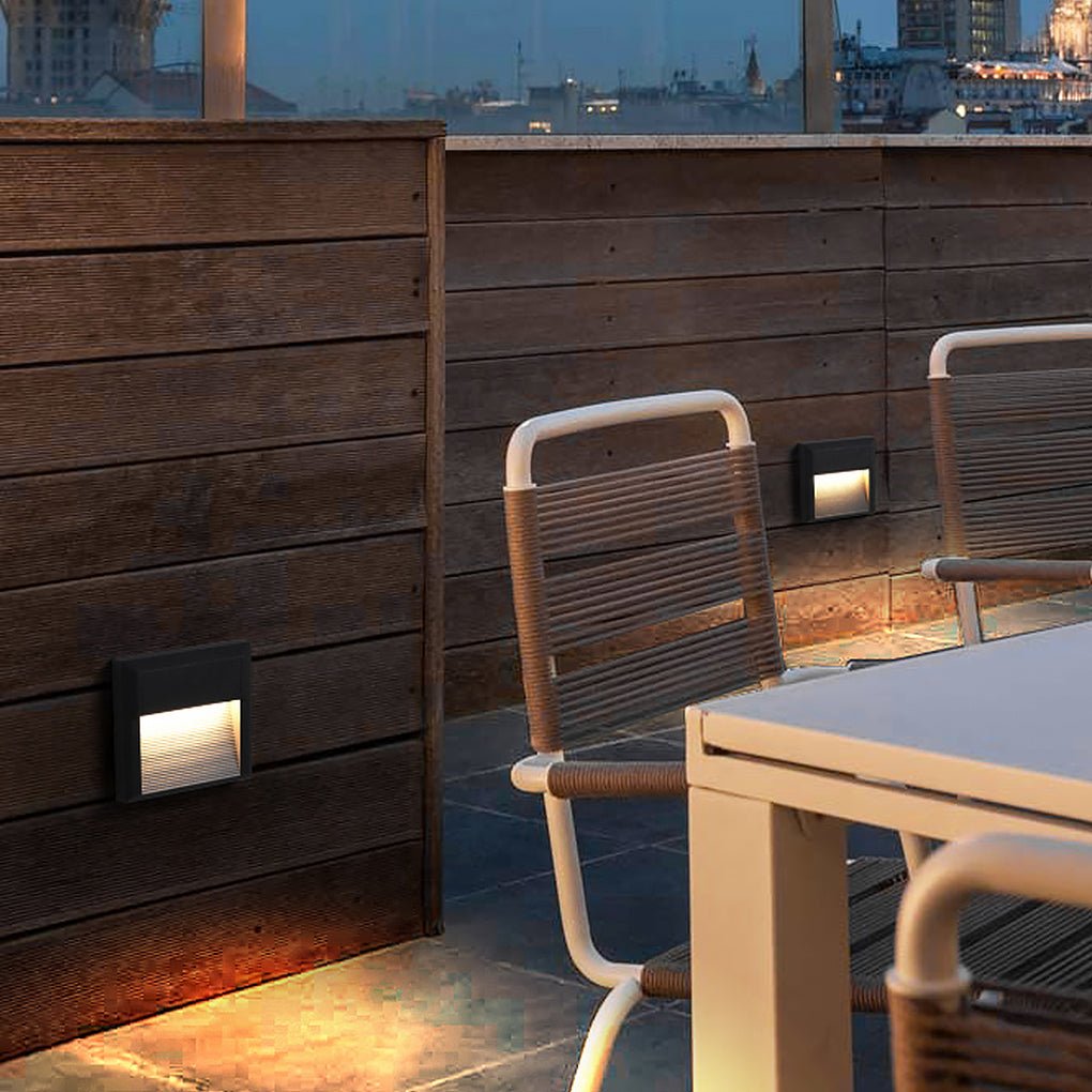 Waterproof Outdoor LED Step Lights Corner Lamp for Villa Courtyard Garden - Lamp Outdoor