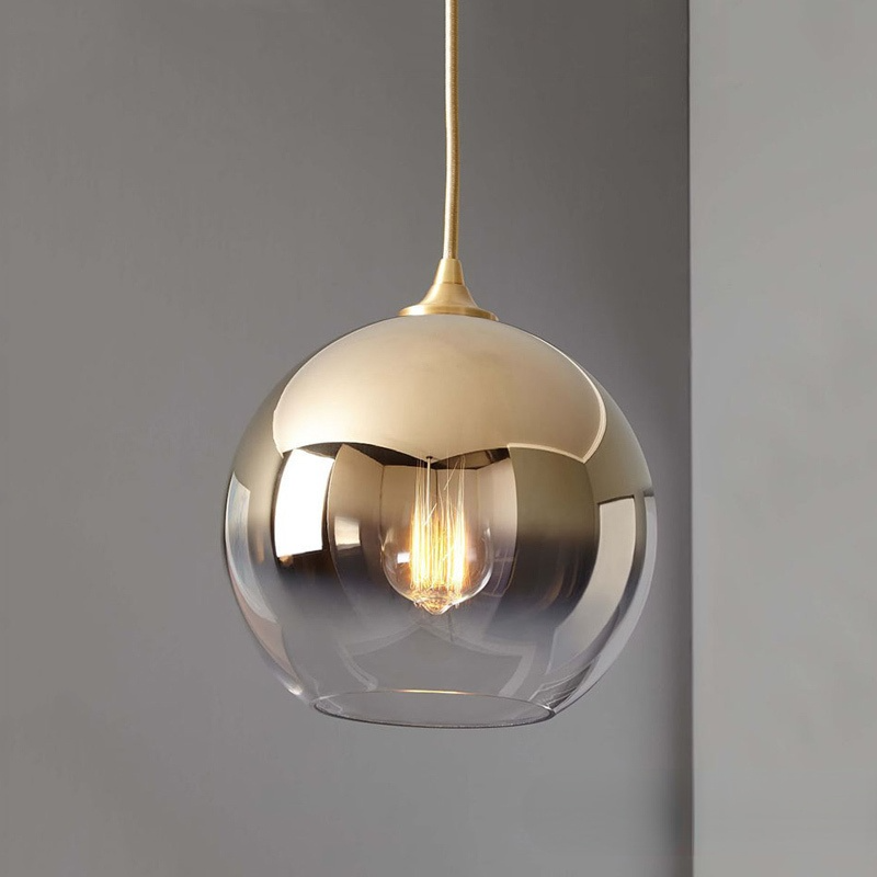 Brina Frosted Balloon Pendant Light Gradient - Lamp Outdoor