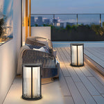 Cylinder Floor Lamp American Vintage Crystal - Lamp Outdoor