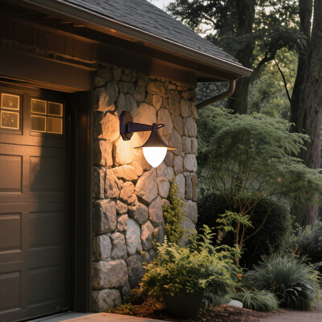 LED Vintage Outdoor Wall Light Brown - Lamp Outdoor