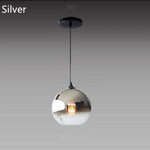 Brina Frosted Balloon Pendant Light Gradient - Lamp Outdoor