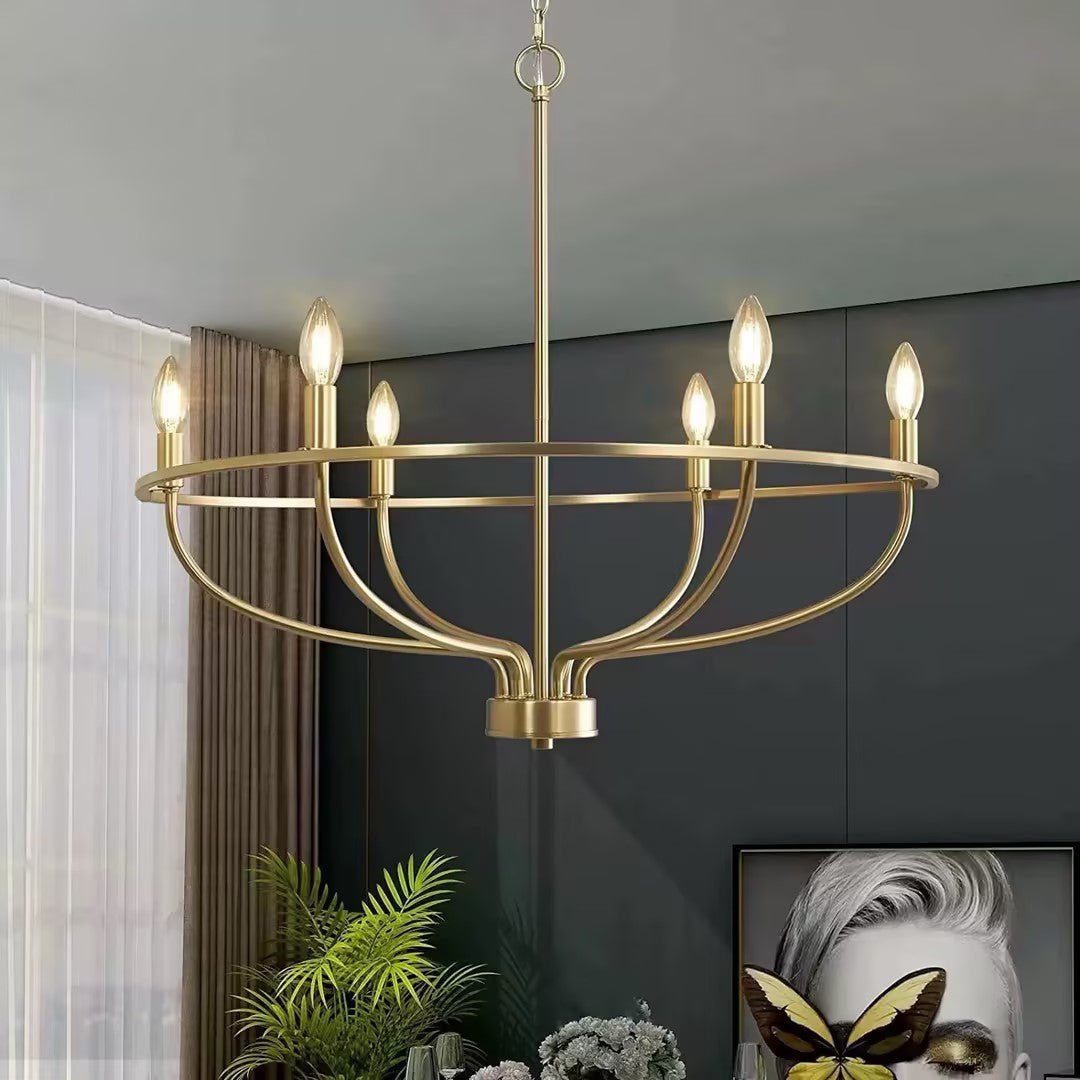 Cisoriel Classic Brass Chandelier - Lamp Outdoor