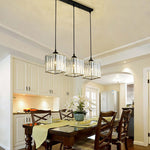 Vina Modern Cluster Cylinder Glass Pendant Light, Black/Gold - Lamp Outdoor
