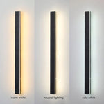 Arisha Ripple Minimalist Linear LED Outdoor Wall Lamp Metal Garden Corridor Balcony - Lamp Outdoor
