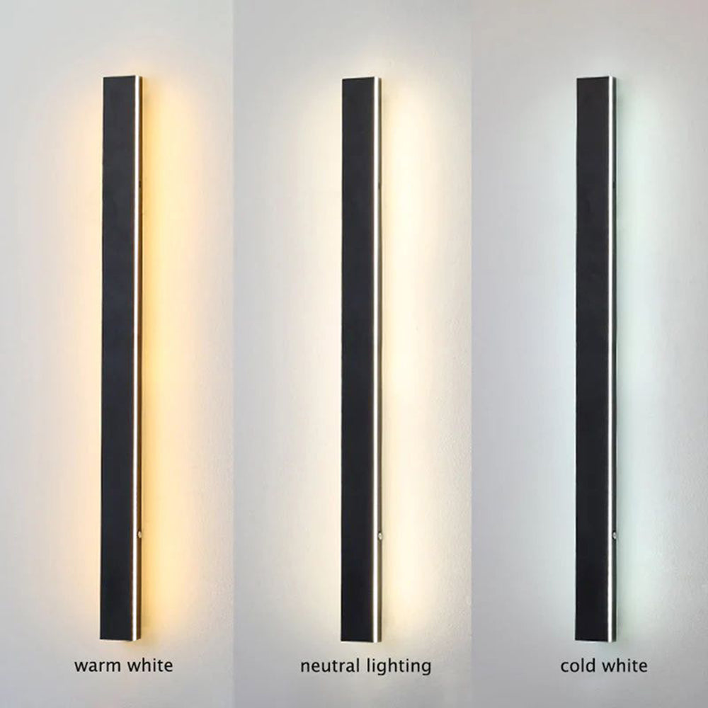 Arisha Ripple Minimalist Linear LED Outdoor Wall Lamp Metal Garden Corridor Balcony - Lamp Outdoor