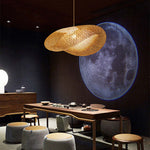 Rinwa Natural Pendant Light for Dining Room/Kitchen Island, Bamboo - Lamp Outdoor