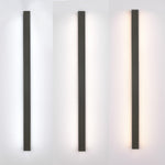 Arisha Sleek Minimalist Rimless Linear Metal Outdoor Wall Light - Lamp Outdoor