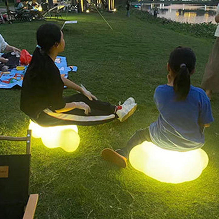 LED Cloud Landscape Lighting Waterproof PE Lawn Decorative Stool - Lamp Outdoor