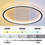 Quasso Flush Mount Ceiling Light Modern LED Round - Lamp Outdoor