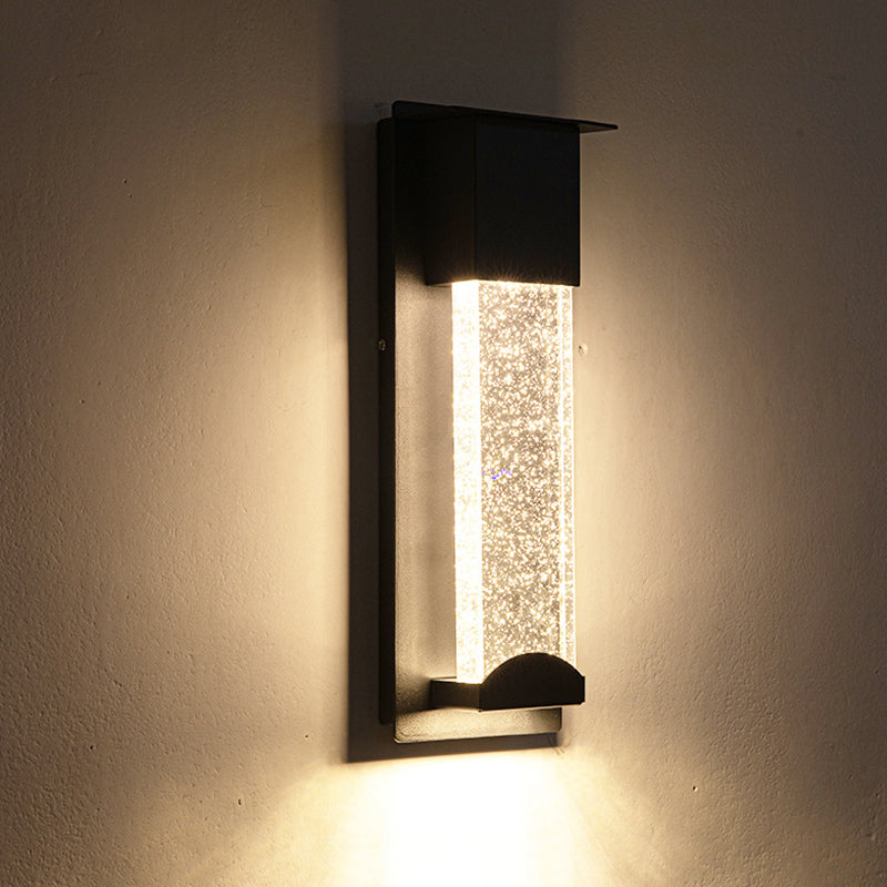 Ray Modern Design Square LED Outdoor Wall Lamp Metal Glass Garden Corridor - Lamp Outdoor
