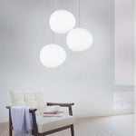 Elun Sleek Minimalist Floating Egg-shaped Glass Pendant Light - Lamp Outdoor