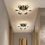 Fael Modern Flower Shape Metal Ceiling Light, Black/White, Hallway - Lamp Outdoor