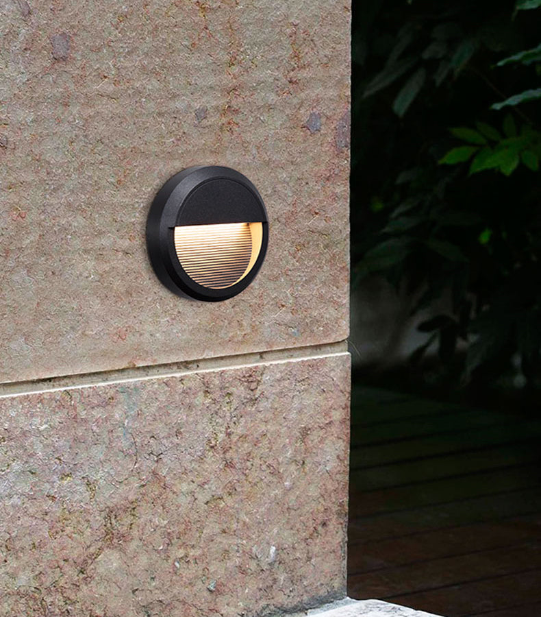 Geometric LED Outdoor Step Lights Minimalist Style - Lamp Outdoor