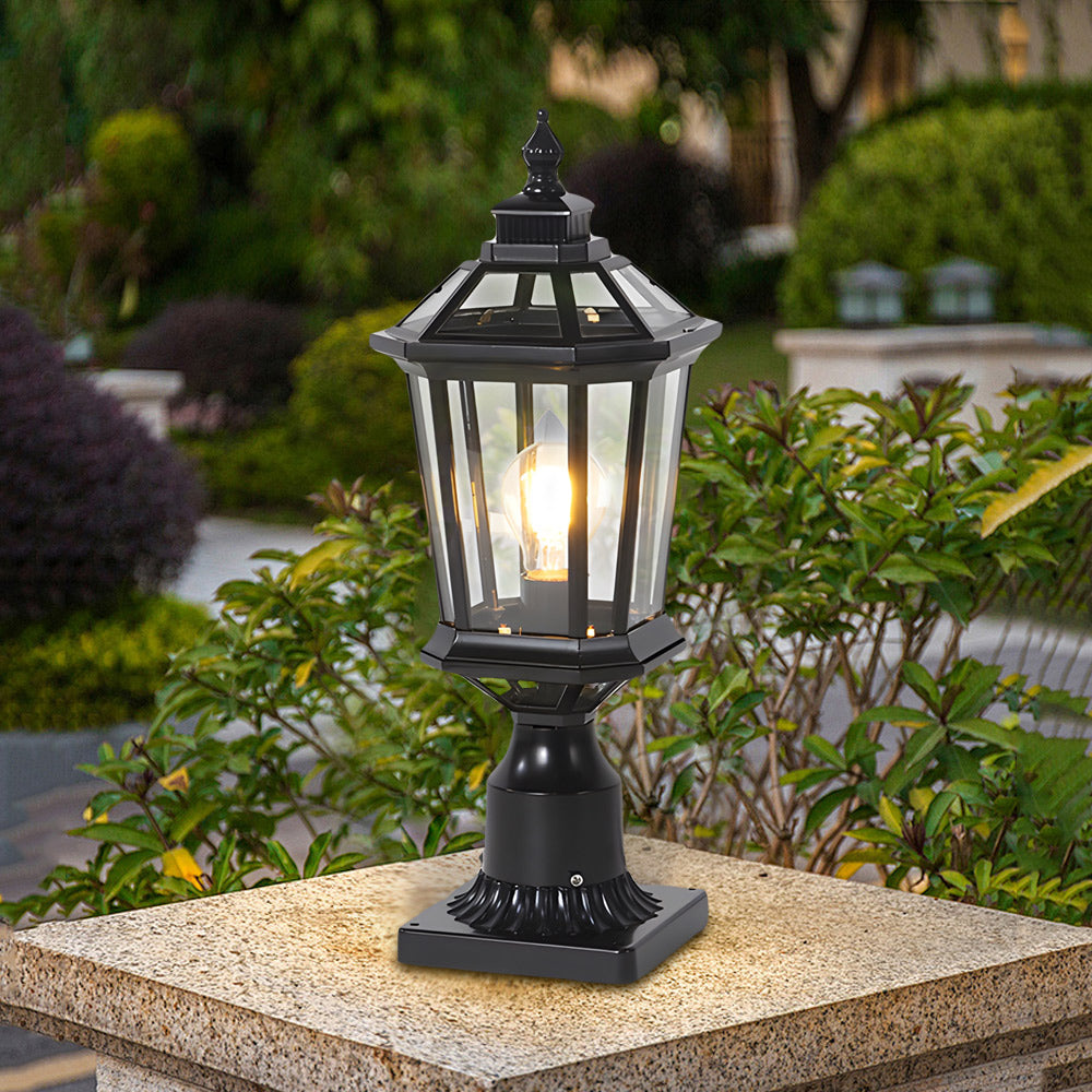 LED Waterproof Solar Column Pillar Lights for Garden - Lamp Outdoor