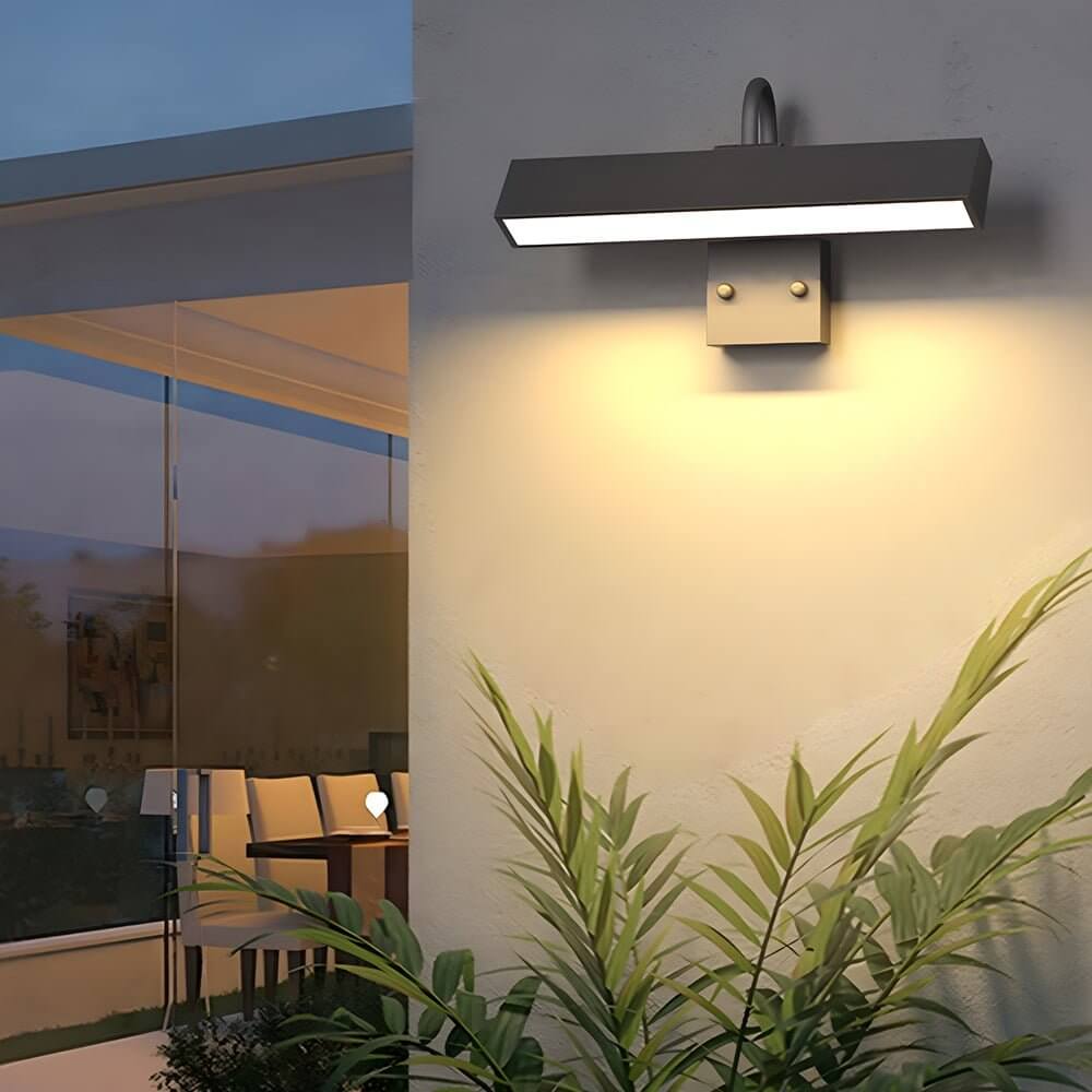 Black LED Wall-Mounted Light for House Number - Lamp Outdoor