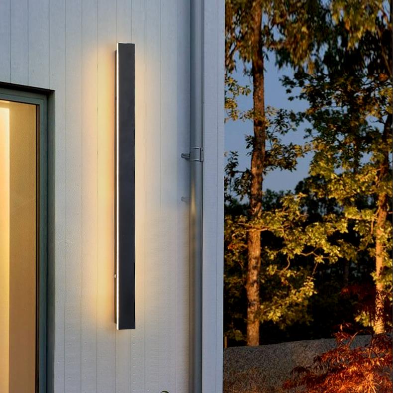 Black Long LED Linear Lights Wall Lights Outdoor LED Lighting - Lamp Outdoor