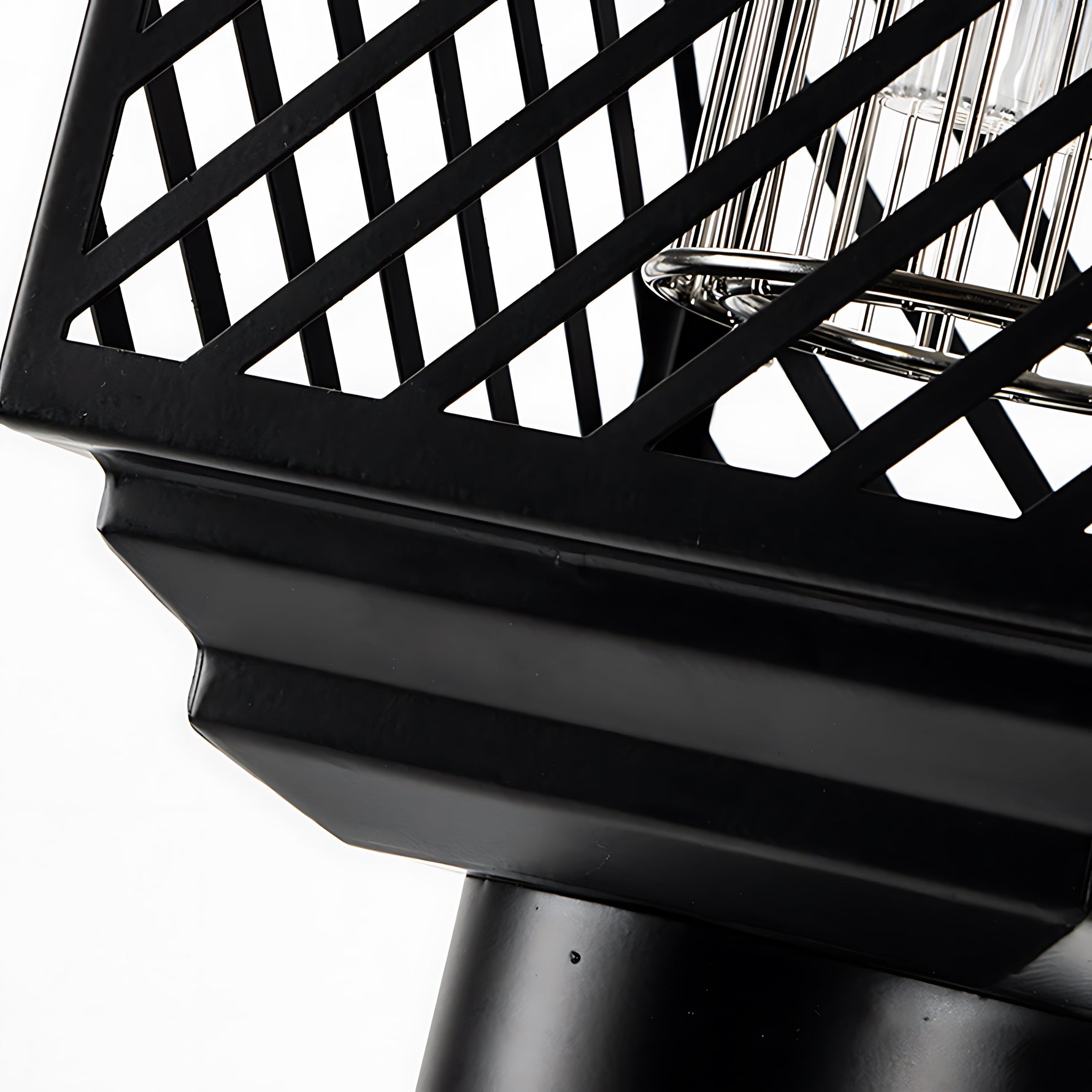 Black Landscape Lighting Solar-Powered Waterproof Stainless Steel - Lamp Outdoor
