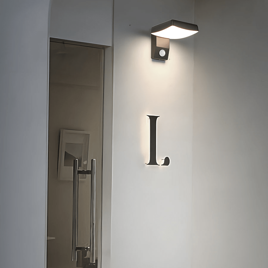Black Motion Sensor Outdoor Wall Light - Rotatable - Lamp Outdoor