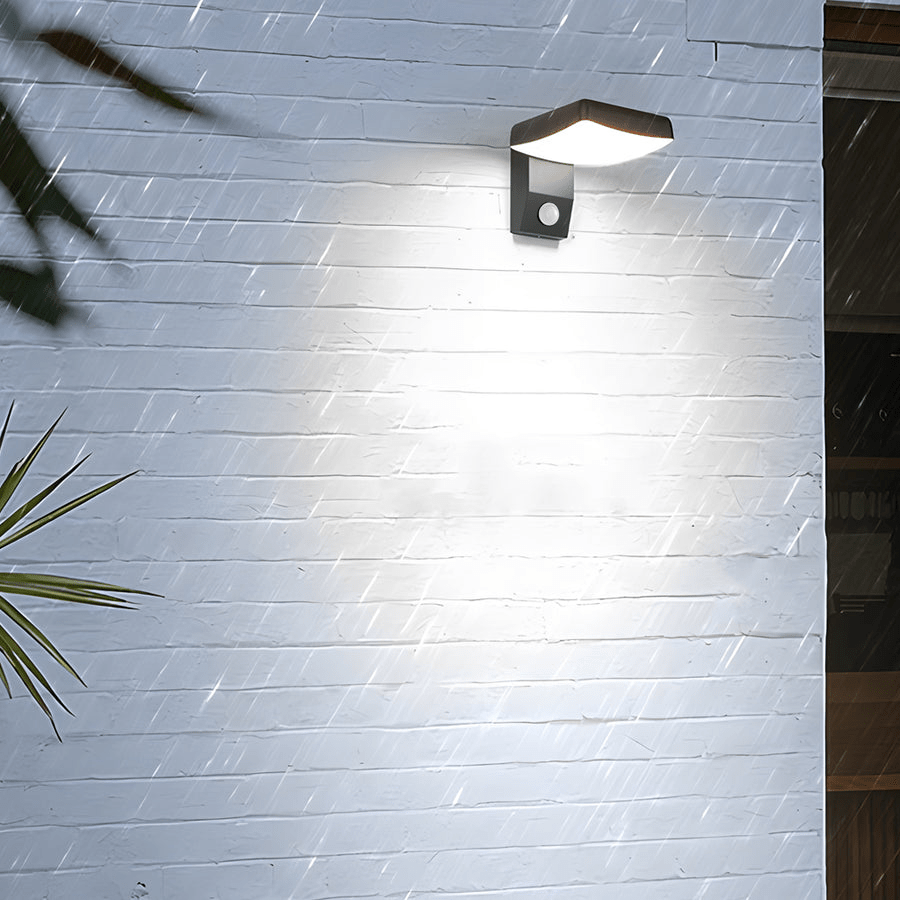 Black Motion Sensor Outdoor Wall Light - Rotatable - Lamp Outdoor