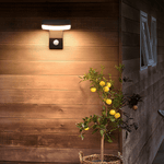 Black Motion Sensor Outdoor Wall Light - Rotatable - Lamp Outdoor