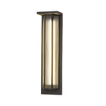 Black Rectangular Transparent Acrylic LED Outdoor Wall Lights - Lamp Outdoor