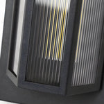 Black Rectangular Transparent Acrylic LED Outdoor Wall Lights - Lamp Outdoor