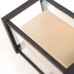 Black Square Outdoor Wall Lantern with Double Glass Shade - Lamp Outdoor